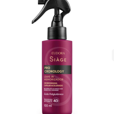 Frasco de spray roxo com texto e tampa preta sobre fundo branco