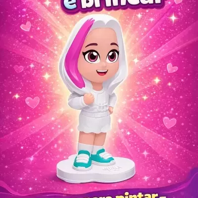 Kit&#x20;2&#x20;Bonecas&#x20;Emilly&#x20;Vick&#x20;E&#x20;Katlen&#x20;Dos&#x20;Rosa&#x20;Youtuber&#x20;Lav&#x00E1;veis