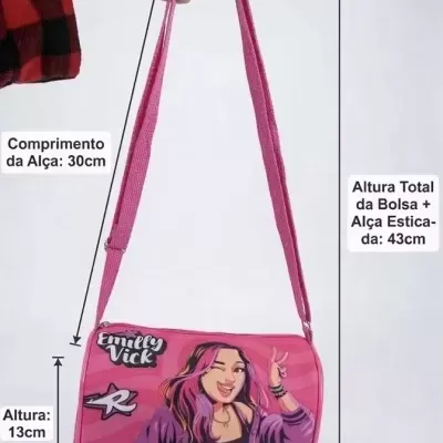 Bolsa&#x20;Ba&#x00FA;&#x20;Ombro&#x20;Infantil&#x20;Emilly&#x20;Vick&#x20;Bolsinha&#x20;Transversal&#x2705;PRONTA&#x20;ENTREGA