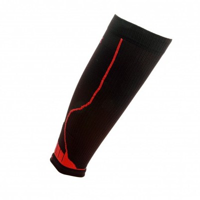 Manguito desportivo preto com detalhes vermelhos