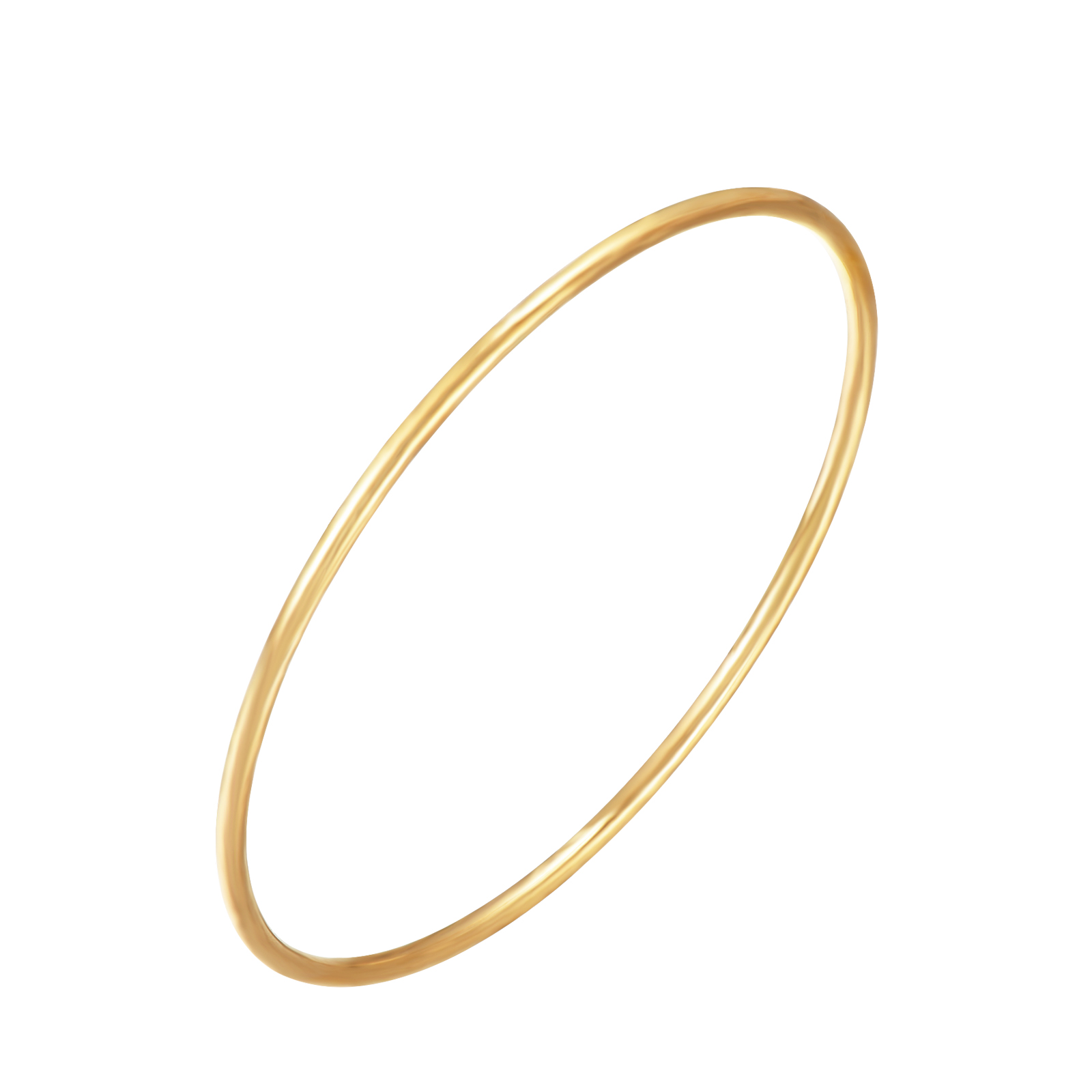 Pulseira fina dourada isolada