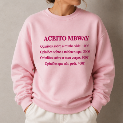 Sweat&#x20;&quot;Aceito&#x20;MBWay&quot;