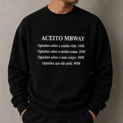 Sweat&#x20;&quot;Aceito&#x20;MBWay&quot;