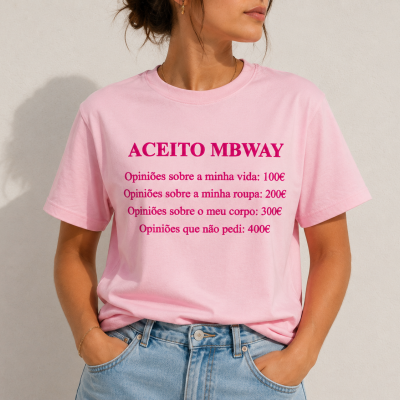 Tshirt&#x20;&quot;Aceito&#x20;MBWay&quot;