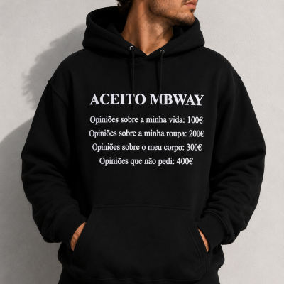 Hoodie&#x20;&quot;Aceito&#x20;MBWay&quot;