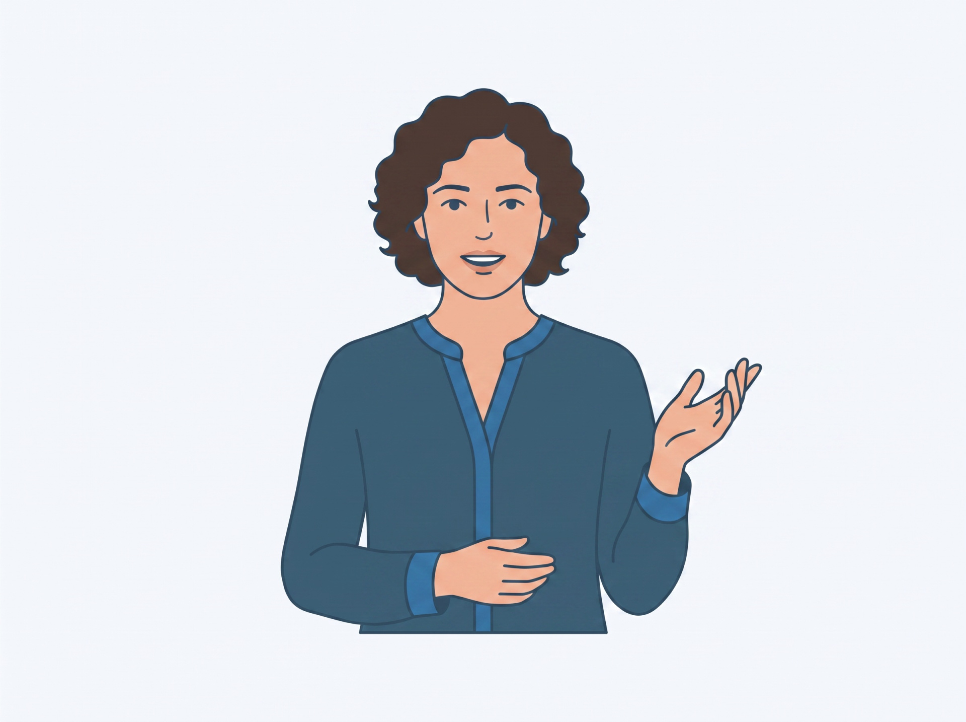 Ilustra&ccedil;&atilde;o de formador/a de franc&ecirc;s da Verbal Point