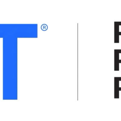 Logótipo OET azul e branco com texto Premium Preparation Partner