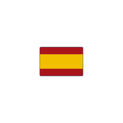 Bandeira da Espanha com faixas vermelha, amarela, vermelha