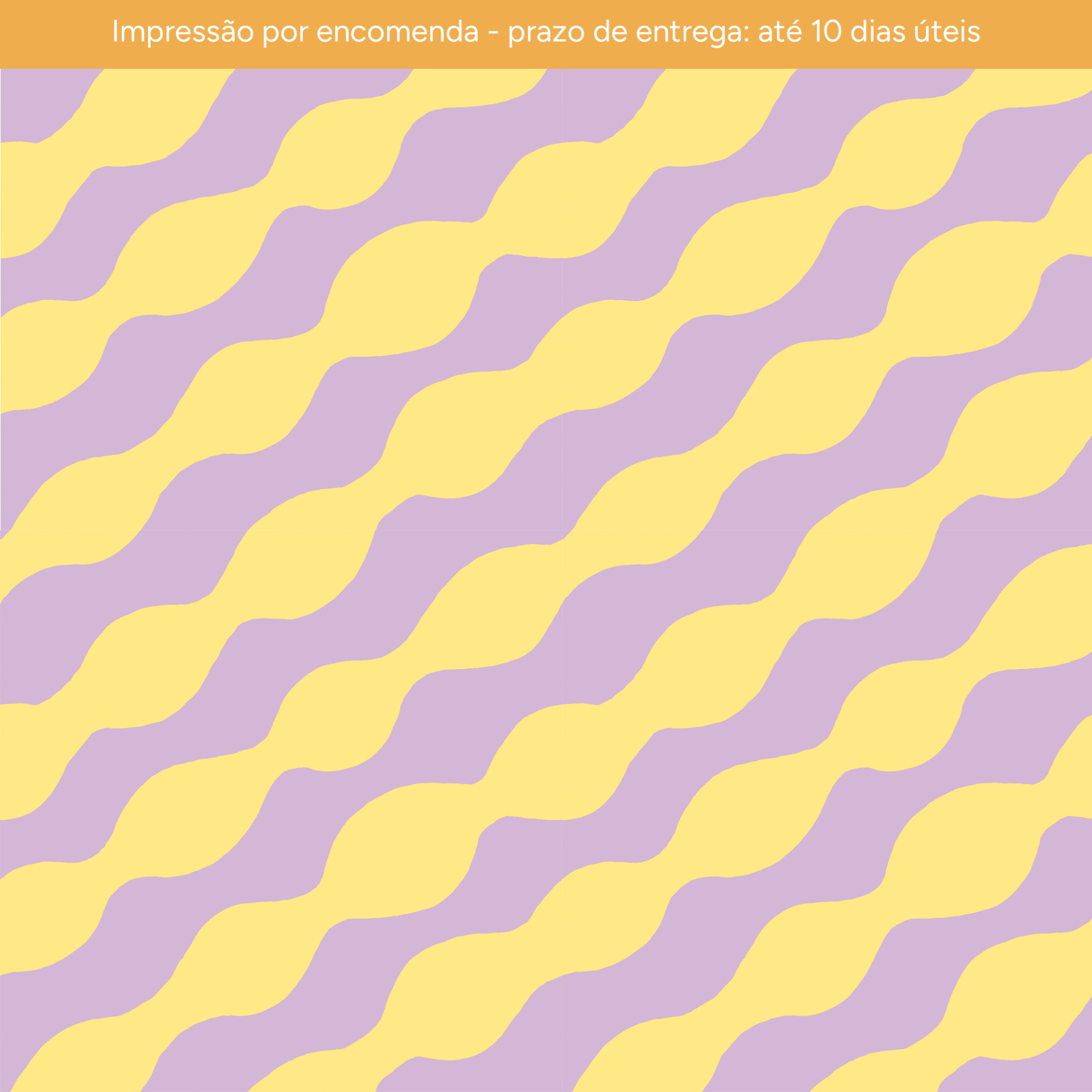 IMPRESSÃO POR ENCOMENDA - Ondas lilás e amarelo IMPRESSÃO POR ENCOMENDA - Ondas lilás e amarelo