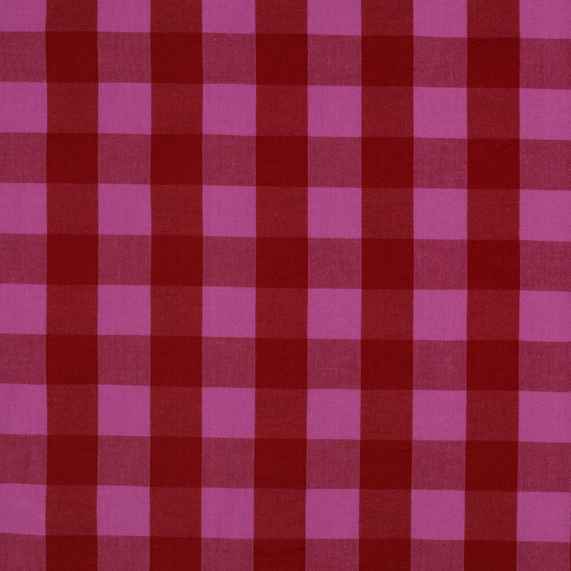 Xadrez de algodão - Vermelho e fuschia Xadrez de algodão - Vermelho e fuschia