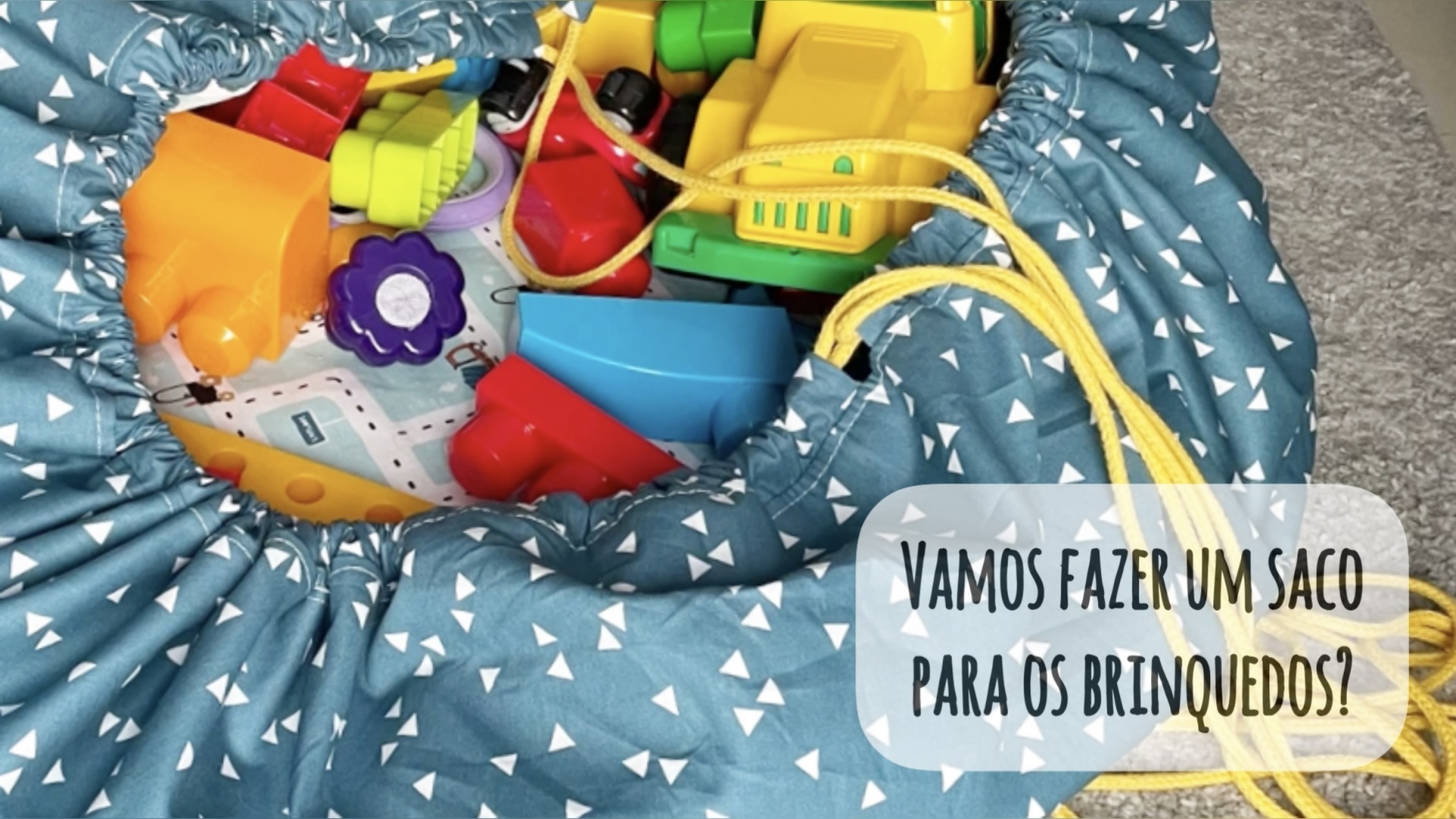 Passo a passo saco de brinquedos