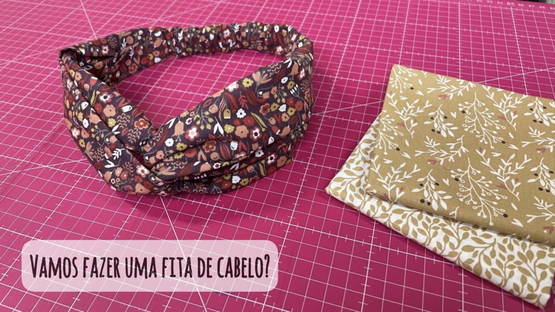 Passo a passo - Fita de cabelo