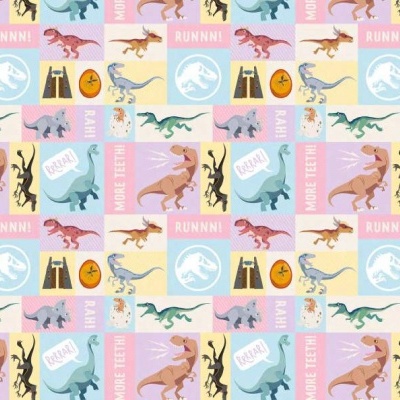 Tecido de Algodão - Jurassic World Multicolor
