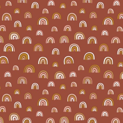 Tecido de Algodão - Rainbow - Tijolo