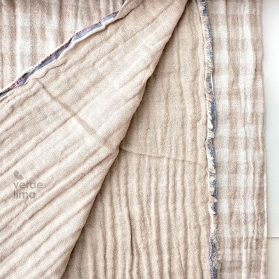 Musselina dupla face - Vichy