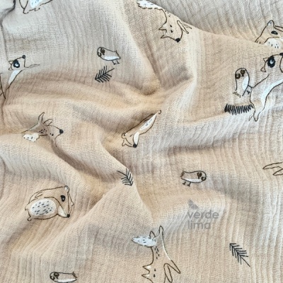 Musselina - Animais do bosque