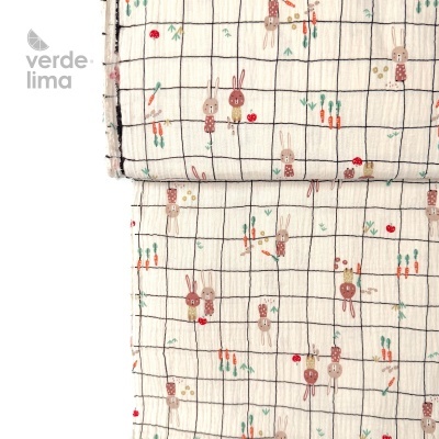 Musselina - Coelhinhos na horta