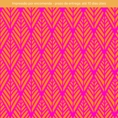 IMPRESSÃO POR ENCOMENDA - Geométrico Rosa e Laranja