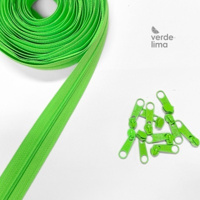 Fecho zipper malha 3 - Pack de 5 metros com 10 cursores