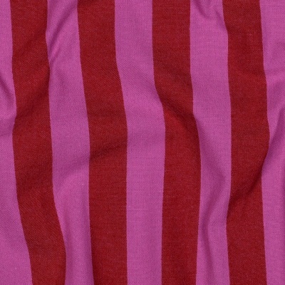 Riscas de algodão - Vermelho e fuschia