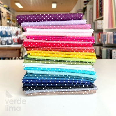 Tecido de Algodão - Pintas - Petit Dots