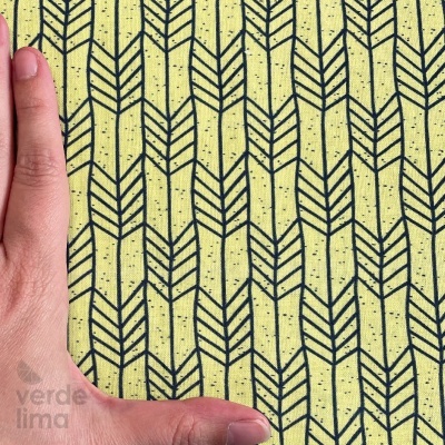 Tecido de Algodão - Peacock feathers - Arrows