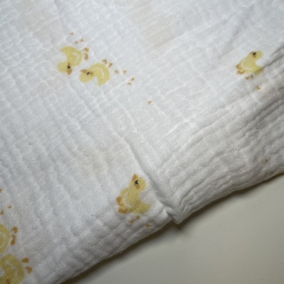 Retalho 20x140cm - MUSSELINA - PATINHOS