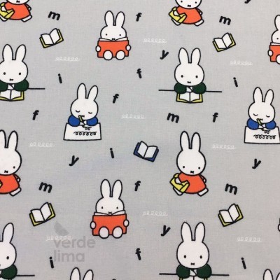 Retalho 50x110cm - Miffy na escola