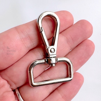 Mosquetão premium rectangular para alças de 25mm