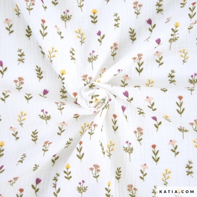 Musselina de algodão - Andes Flowers