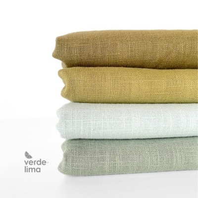 Pack de retalhos - Linho Liso - Tons verdes