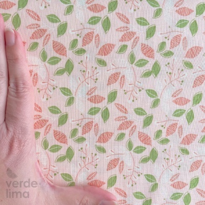 Tecido de Algodão - Adel in Spring - Leaves Pink