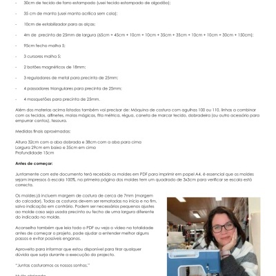 Passo a Passo digital - Mochila multiposições