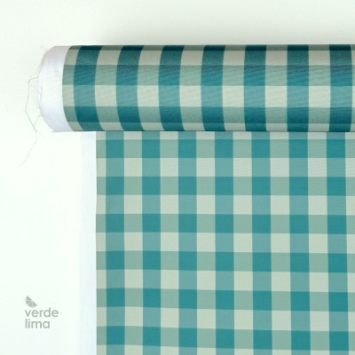 Nylon Impermeável - Xadrez verde e menta (novo tom)