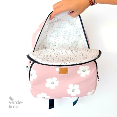 Mochila infantil - Raincoat flores rosa