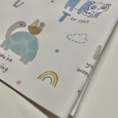 Retalho 26x140cm - Tecido Raincoat - Alfabeto dos animais