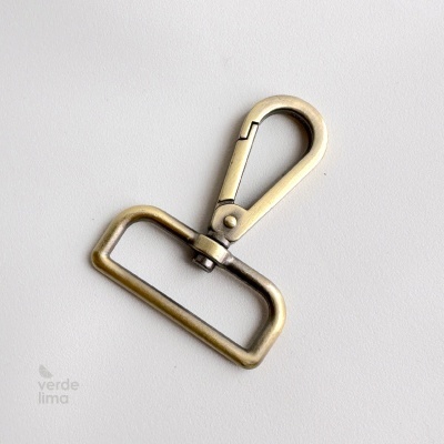 Mosquetão premium rectangular para alças de 40mm