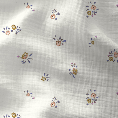 Musselina - Florzinhas minimalistas