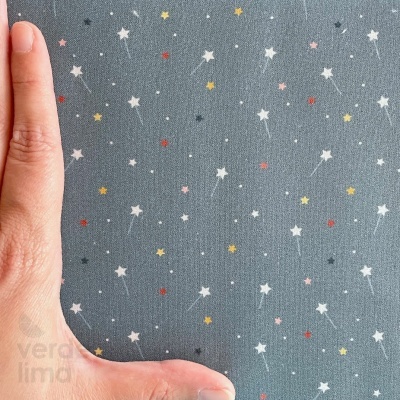 Tecido de Algodão - Contos de Fadas - Varinhas Mágicas