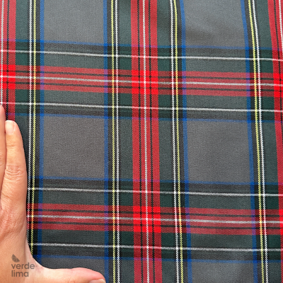 Tecido Tartan - Cinzento