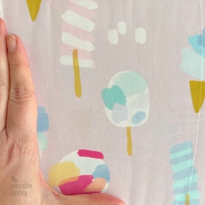 Tecido de Algodão - Ice cream time