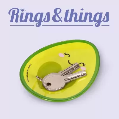 Porta jóias em cerâmica LEGAMI - Abacate