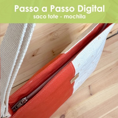 Passo a Passo digital - Saco tote mochila 2 em 1