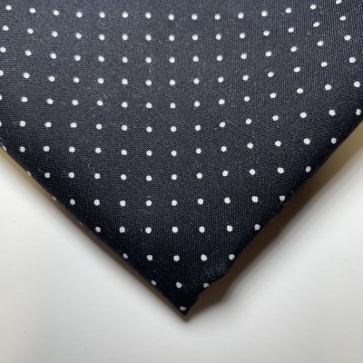 Retalho 23x150cm - Tecido de Algodão - Pintas - Petit Dots - Preto