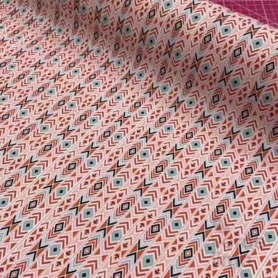 Nylon estampado (polycanvas) - Boho ethnic white