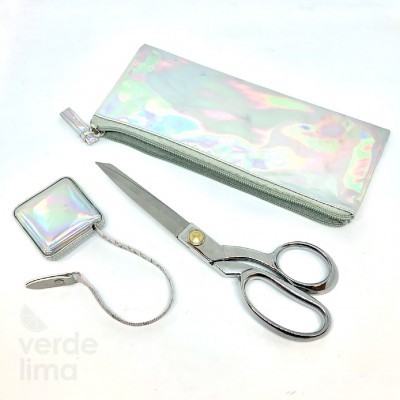 Kit Tesoura Deluxe Arco-Íris