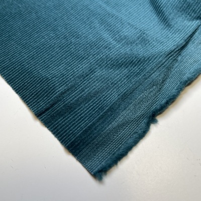 Retalho 25x145cm - Bombazine risca fina - Azul Petróleo