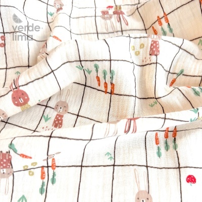 Musselina - Coelhinhos na horta