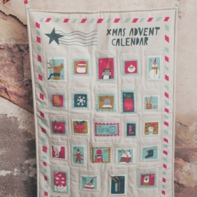 Painel - Xmas Stamps Calendar - Calendário do Advento