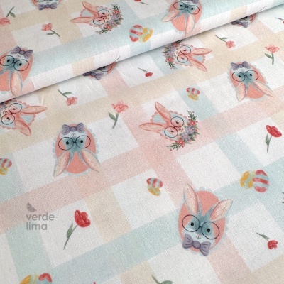 Tecido de Algodão - Páscoa - Páscoa feliz